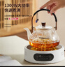 忆壶茶（YIHUTEA）泡茶壶玻璃煮茶壶家用电陶炉煮茶器养生壶 茶具套装玻璃烧水茶壶 1300瓦+8种模式电陶炉煮茶套装 实拍图