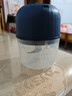 绞肉机小型打蒜器家用绞蒜切蒜器多功能辅食料理机电动蒜泥神器蒜蓉机自动切菜机压蒜器 蓝色-升级大电机 0.26L 实拍图