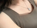 PT950铂金项链女锁骨链素链裸细款18白金链子送女友情人节礼物 蛇骨链轻奢款 50cm 实拍图