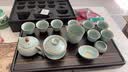 实木茶盘家用乌檀木整块原木办公室茶具茶台托盘排水轻奢高端简约 海纳百川50*27*4.5cm 实拍图