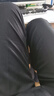 梦特娇（MONTAGUT）夏季男士西裤纯色百搭商务垂顺中腰长裤休闲裤 黑色 34  实拍图