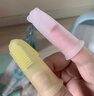babycare手指套牙刷婴儿卡通儿童硅胶软毛宝宝乳牙牙刷清洁器2个装 猫+狗 实拍图