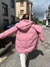 （反季清货）2025冬季新款宽松小个子羽绒服女韩版连帽外套 粉色 M 实拍图