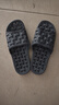 乐拖拖鞋男夏浴室漏水按摩速干室内凉拖鞋 深灰40/41（适合39-40） 实拍图