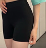 全棉时代女士安全裤防走光裤中腰三分打底裤超薄水光棉 黑色 160 实拍图