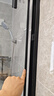 同虹秋定制不锈钢淋浴房干湿分离隔断一字型卫生间浴室洗澡间钢化玻璃门 哑黑(玻璃可联系客服改色) 实拍图