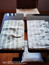 双鹤亚麻棉枕巾棉麻菱格单双人枕巾亚麻枕席巾枕头芯套凉席配套枕巾 实拍图