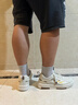 森马（Senma）男鞋夏季休闲百搭小白鞋子男士软底轻便厚底增高板鞋男款镂空透气 米色 43 实拍图