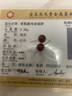 天然朱砂999纯银耳钉本命年女转运招财高级防过敏爆款养耳洞耳饰 8毫米高含量紫金砂一对 实拍图