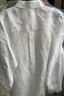 初棉老钱白色亚麻衬衫双门襟设计女春夏宽松衬衣空调衫薄外套 奶昔白 M 实拍图