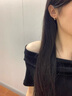 DAISY DREAM莫比乌斯耳环女2025新款爆款高级感素圈耳圈气质耳环独特春夏耳饰 金色锆石莫比乌斯耳环 实拍图