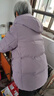 坦博尔羽绒服女短款秋冬连帽宽松保暖女士外套厚TD236356 芝袊紫 175  实拍图