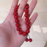 芯奢红色樱桃车厘子菩提根手串女绕指文玩朱砂色手链女菩提子佛珠手持 车厘子樱桃款 实拍图