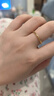 周六福（ZLF）  黄金戒指女款硬金三生三世足金素圈指环 定价单个 光面14号-0.85g 实拍图