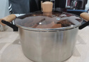 金汤银饺316不锈钢食品级煮锅木柄汤锅熬汤炖肉做饭锅 烧水锅电磁炉燃气灶 【豪华款】火锅专用+ 24cm 5L 实拍图