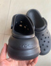 卡骆驰（crocs）男女泡芙洞洞鞋户外休闲时尚厚底一脚蹬沙滩鞋 207521-001 37-38 实拍图