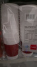 得力（deli）一次性纸杯三层双层一次性杯子水杯防滑加厚办公水杯咖啡杯茶杯 三层加厚波浪纹280ml 50只 红色 实拍图