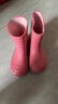 亲子可爱卡通儿童雨鞋雨靴外穿个性防水鞋男童女童学生防滑大童 粉色 34.5 (内长22CM) 实拍图