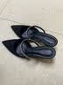 CHARLES&KEITH亮钻一字带尖头高跟穆勒拖鞋生日礼物送女友CK1-60920353 Black2黑色2 37 实拍图
