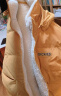 dickies羽绒服 女式双面两穿放羊羔绒羽绒服连帽外套10808 蜂蜜黄 L 充绒量:84.5g 实拍图