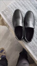 皮鞋男士夏季凉鞋镂空透气休闲鞋商务软底真皮牛皮洞洞爸爸防滑鞋 黑色夏款 42 (260mm) 实拍图