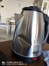 电热水壶家用煮水不锈钢大容量开水壶全自动煲水壶学生宿舍烧水壶2升 浅灰色 2L 塑料盖子短线 实拍图