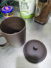 【采销推荐】宜兴紫砂杯手工个人带盖陶瓷茶杯大容量家用泡茶杯子 松鹤延年 550ml 1只 实拍图