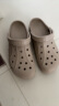 卡骆驰crocs洞洞鞋贝雅男鞋女鞋轻便耐磨一脚蹬拖鞋休闲鞋|10126 卵石色-2V3 43 (270mm) 实拍图