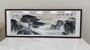 墨派新中式客厅装饰画沙发背景墙挂画办公室山水画横幅手绘国画壁画 迎客松A款 160*60cm/实木框+喷绘(适合2.0米沙发) 实木边框 实拍图