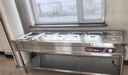 时宴保温台 商用不锈钢保温汤池电热食堂打菜热菜售饭台快餐保温车 4格6盆（特厚款）带盆带盖 实拍图