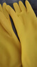 巧姨橡胶手套劳保工作耐磨耐用胶皮防水洗衣服洗碗女厨房家用 黄色加厚3双装 L(大码) 实拍图
