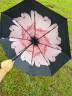 C'mon 防晒太阳伞三折晴雨伞遮阳伞女防紫外线upf50+ 胭脂粉三折伞 实拍图