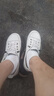 Cherish Sunshine真皮小白鞋女百搭2025春夏新款女鞋轻便舒适透气平底运动休闲板鞋 米色ZZM22218 37 实拍图