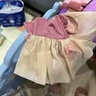 梵迪拉（F.DYRAA）儿童泳衣女童连体公主裙可爱女孩泡温泉幼儿宝宝游泳32643粉色L 实拍图