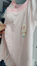 舒贝怡2件装婴儿衣服夏季薄款新生儿连体衣短袖哈衣儿童爬服粉色59CM 实拍图
