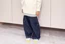 左西男童裤子抗造儿童秋牛仔裤2026新款男童弯刀裤长裤 深牛仔色 110 实拍图