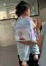 迪士尼（disney）幼儿园书包3-6岁轻便可爱高颜值小包透气抑菌女童背包爱莎公主紫 实拍图