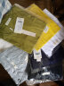 艾路丝婷新款短袖T恤女V领上衣纯色打底体恤TX3560 黄色 160/84A/M 实拍图