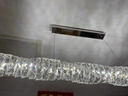 贾小姐的店后现代餐厅吊灯轻奢时尚大气水晶灯设计师款创意餐桌吧台长条灯具 络色款-150CM三色变光 实拍图