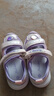 巴布豆童鞋女童学步鞋小童夏季舒适透气包头凉鞋105352071糖果紫28 实拍图
