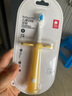 babycare牙刷 儿童牙刷成长牙具2-6岁 软毛牙刷含氟刷头口腔清洁 洛克黄 实拍图