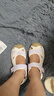 悍途（HUMTTO）夏季新款沙滩凉鞋户外徒步休闲运动包头凉鞋轻便防滑涉水溯溪鞋 象牙白浅紫-女 35 实拍图