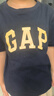 Gap男女童夏季LOGO纯棉短袖T恤套装儿童装404362两件装 蓝白组合 120cm(XS)亚洲尺码 实拍图