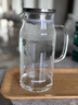Glasslock凉水壶高硼硅玻璃茶水分离耐高温冷水壶泡茶壶家用玻璃果汁杯1.1L 实拍图