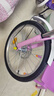 永久儿童折叠自行车女孩减震16寸自行车变速6-8-12岁小学生男女孩单车 辐条轮【粉紫色】单速【减震】 20寸丨适合身高*130-155丨 实拍图