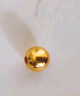 纵横金业足金999   黄金转运珠 金珠子  1克 单颗 顶珠 散珠 手串diy 1克  转运珠 实拍图