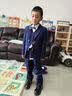 罗蒙儿童西装马甲套装男童花童主持人礼服男孩钢琴演出服 藏青色 120 实拍图