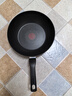 特福（Tefal）钛铸不粘锅炒锅电磁炉少油烟平底炒菜锅红点感温技术 28cm  实拍图