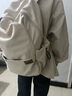 LEE双肩包女通勤大容量旅行背包男大学生电脑包简约高中初中书包潮流 卡其色 实拍图