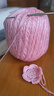 艾秀8号珍珠蕾丝线纯棉钩针线手工编织diy夏季细镂空衣服披肩毛线团 208浅肉粉 实拍图